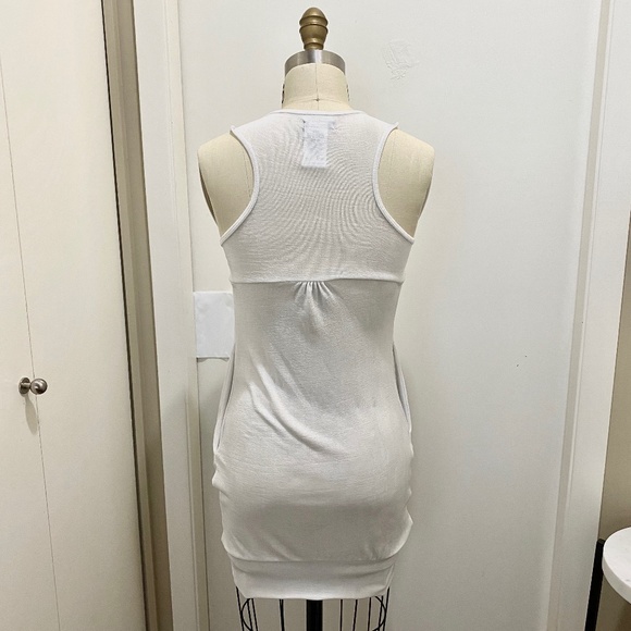 Miss Sixty Necklace Mini Tank Dress Pearl White XS - Picture 2 of 11